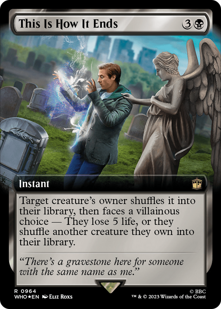 This Is How It Ends (Extended Art) (Surge Foil) [Doctor Who] Magic: The Gathering