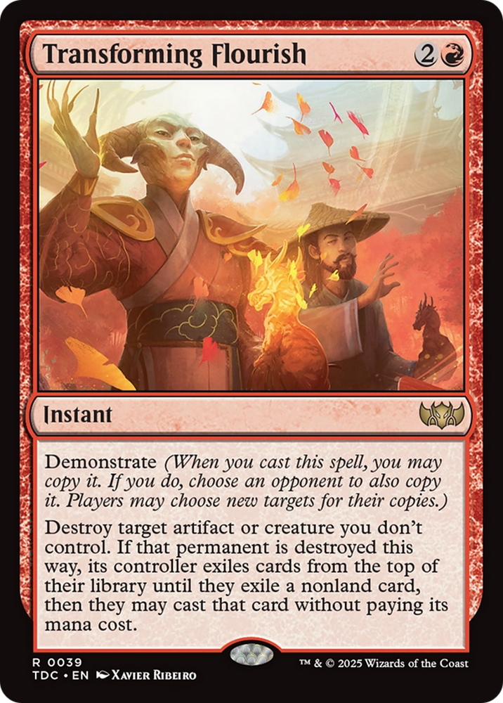 Transforming Flourish [Tarkir: Dragonstorm Commander] Magic: The Gathering