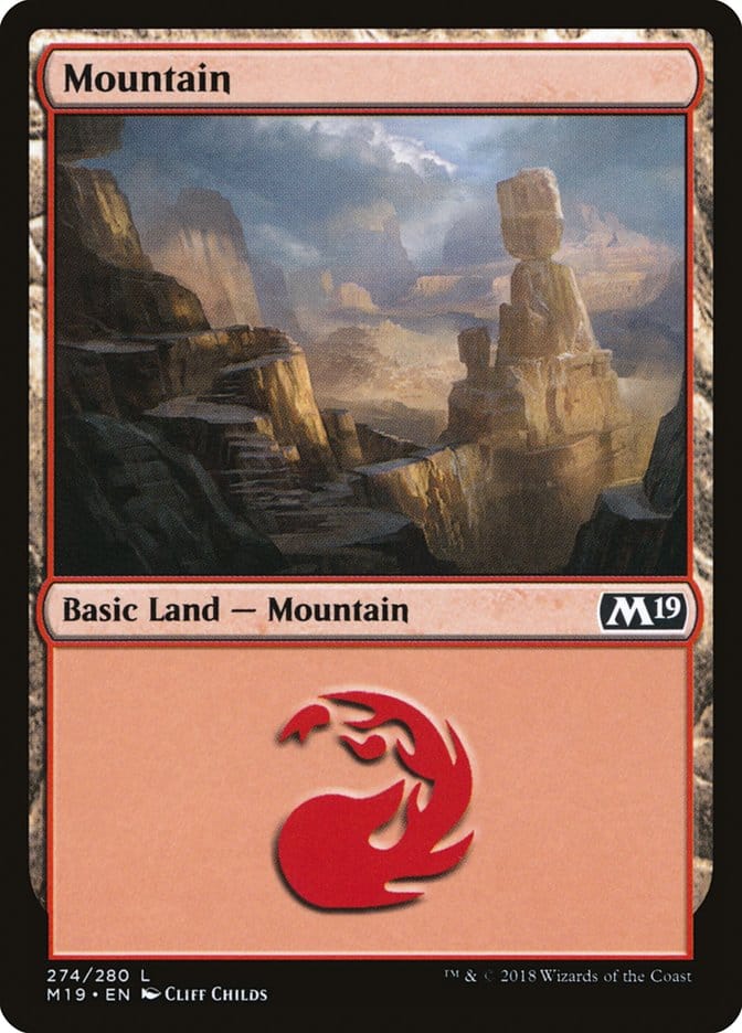 Mountain (274) [Core Set 2019] Magic: The Gathering