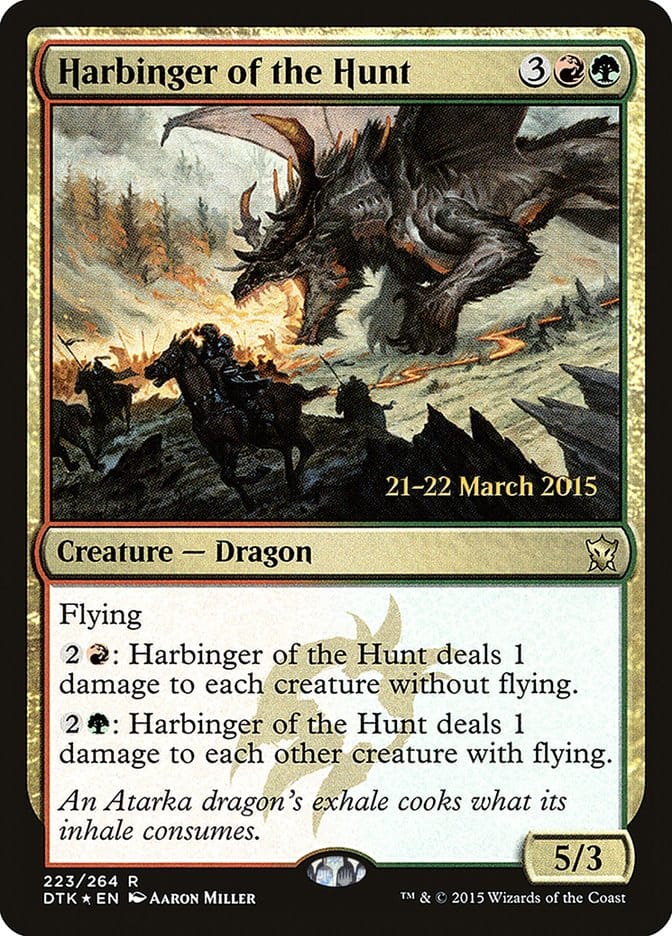 Harbinger of the Hunt [Dragons of Tarkir Prerelease Promos] Magic: The Gathering