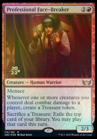 Professional Face-Breaker [Streets of New Capenna Prerelease Promos] Magic: The Gathering