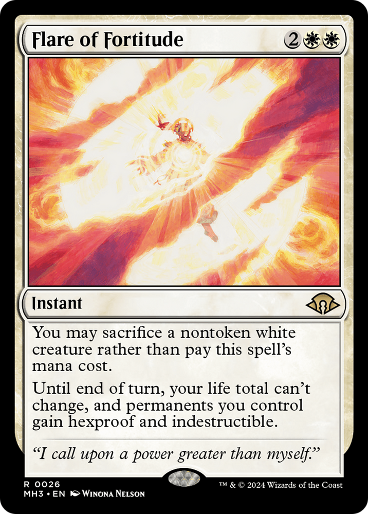 Flare of Fortitude [Modern Horizons 3] Magic: The Gathering
