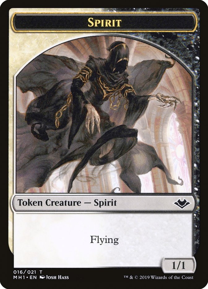 Marit Lage (006) // Spirit (016) Double-Sided Token [Modern Horizons Tokens] Magic: The Gathering