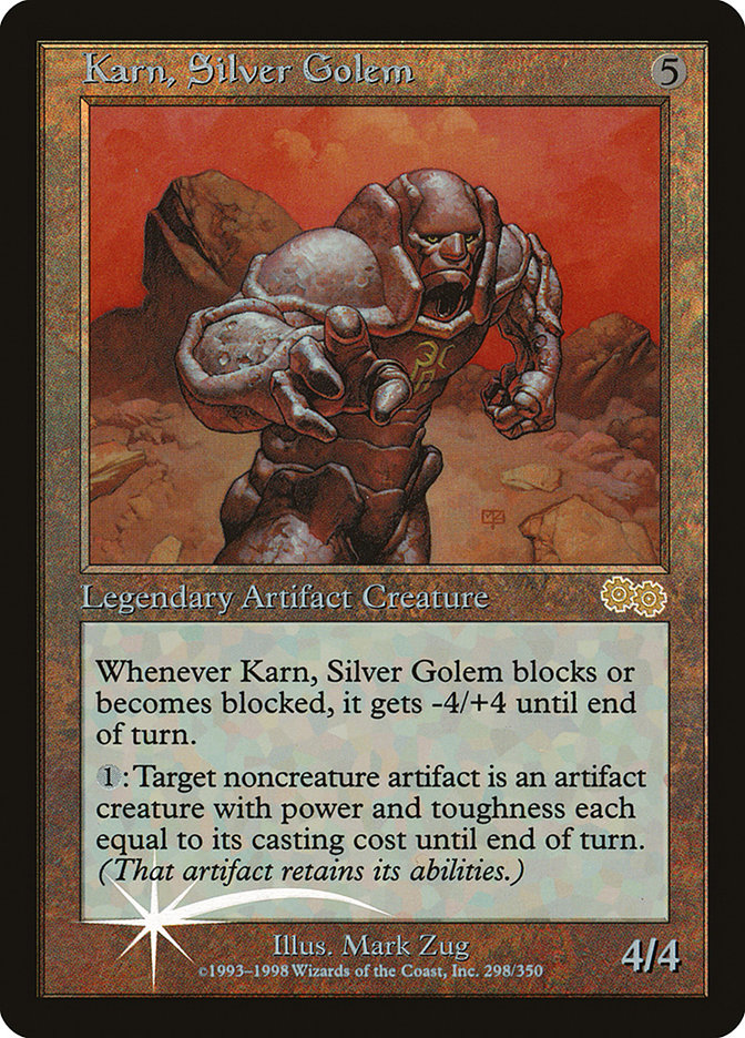 Karn, Silver Golem [Arena League 1999] Magic: The Gathering
