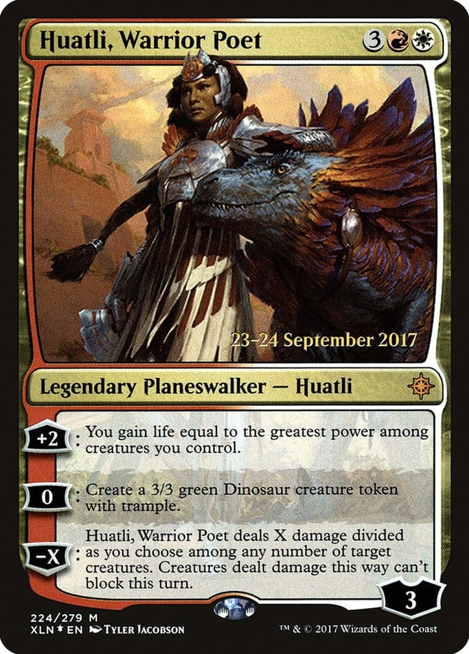 Huatli, Warrior Poet [Ixalan Prerelease Promos] Magic: The Gathering