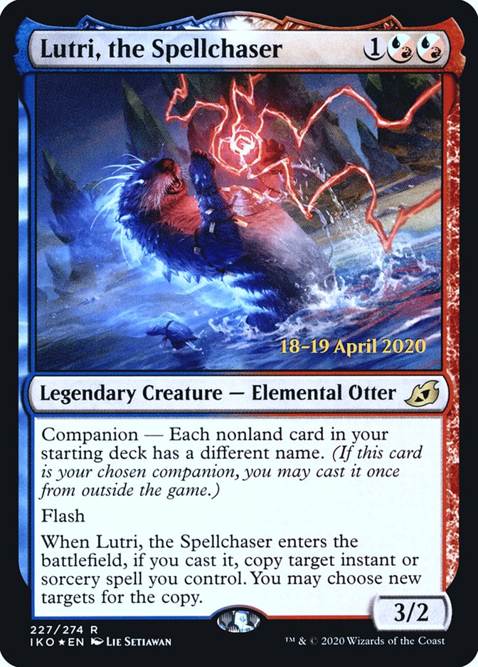 Lutri, the Spellchaser [Ikoria: Lair of Behemoths Prerelease Promos] Magic: The Gathering