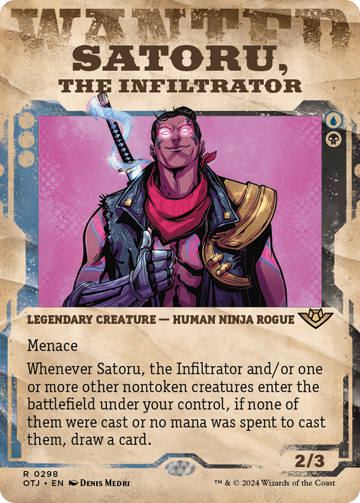 Satoru, the Infiltrator (Showcase) [Outlaws of Thunder Junction] Magic: The Gathering