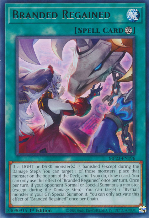 Branded Regained [MP23-EN196] Rare - Yugioh Cards For Your TCG Needs!