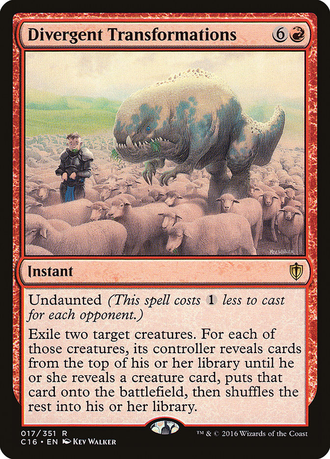 Divergent Transformations [Commander 2016] Magic: The Gathering