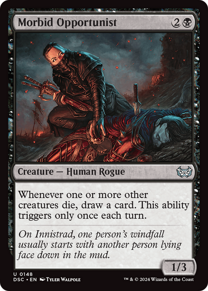 Morbid Opportunist [Duskmourn: House of Horror Commander] Magic: The Gathering