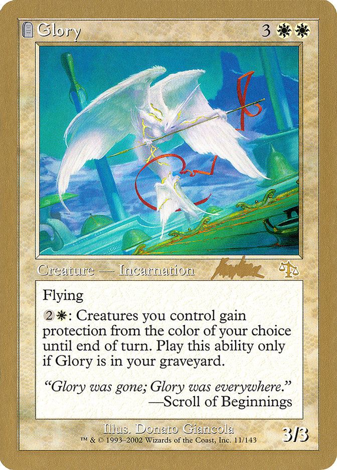 Glory (Brian Kibler) [World Championship Decks 2002] Magic: The Gathering