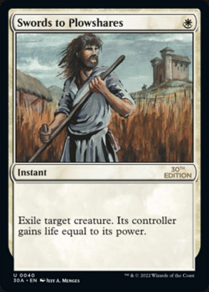 Swords to Plowshares [30th Anniversary Edition] Magic: The Gathering