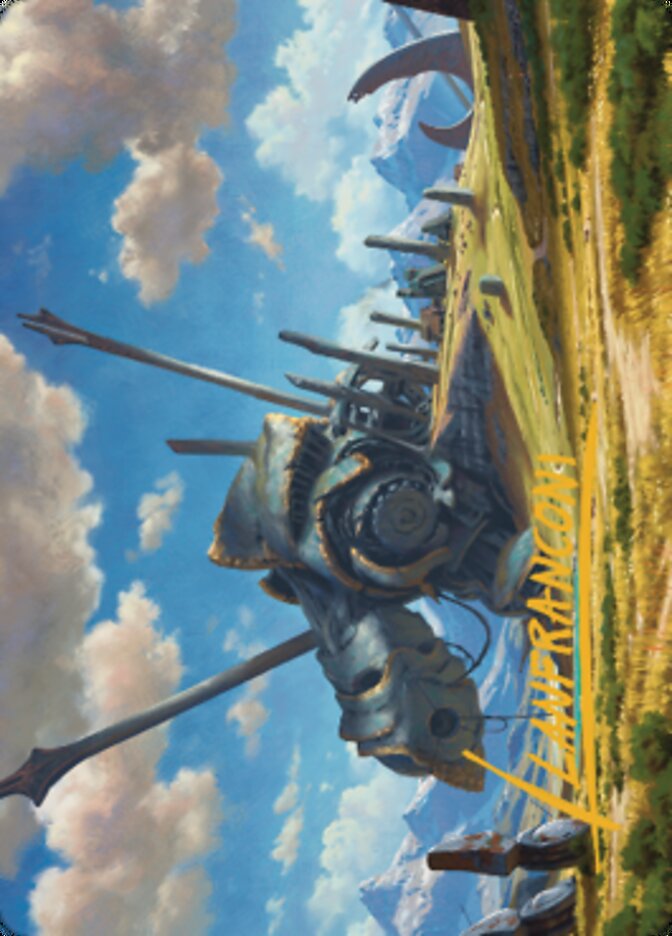 Plains Art Card 1 (Gold-Stamped Signature) [Dominaria United Art Series] Magic: The Gathering