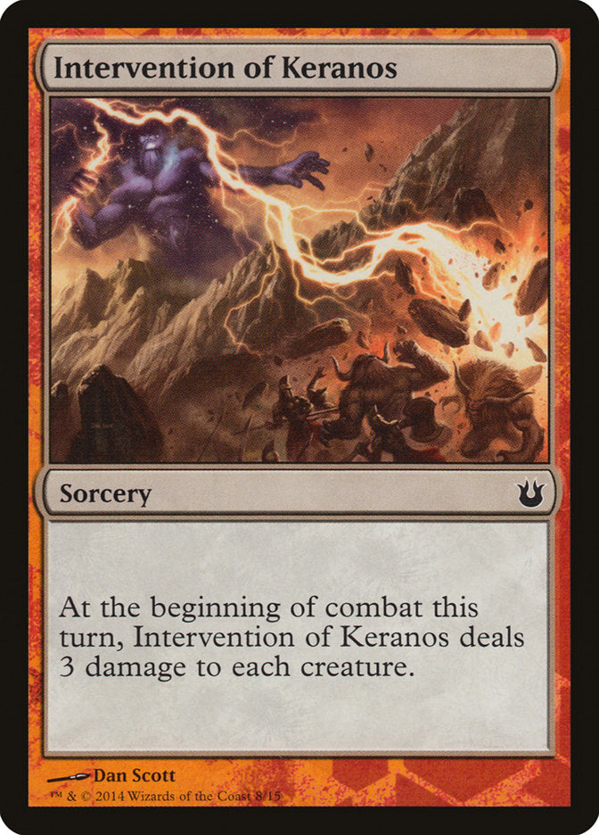 Intervention of Keranos [Born of the Gods Battle the Horde] Magic: The Gathering