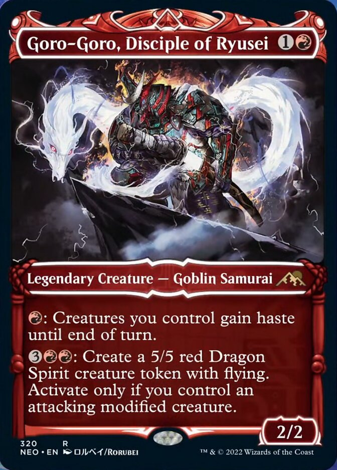 Goro-Goro, Disciple of Ryusei (Showcase Samurai) [Kamigawa: Neon Dynasty] Magic: The Gathering