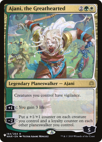 Ajani, the Greathearted [The List] Magic: The Gathering