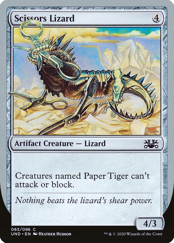Scissors Lizard [Unsanctioned] Magic: The Gathering