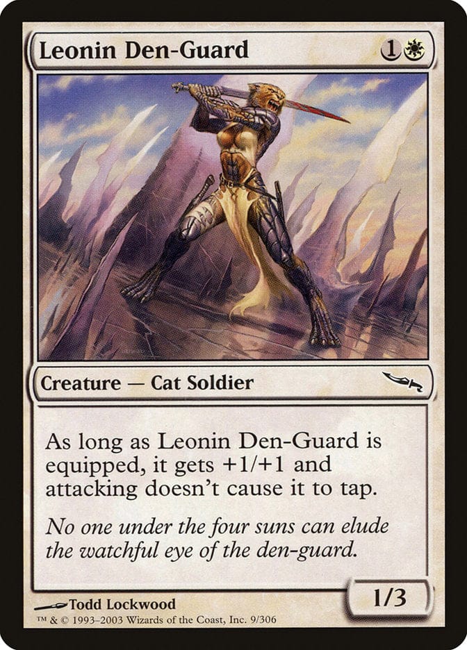 Leonin Den-Guard [Mirrodin] Magic: The Gathering