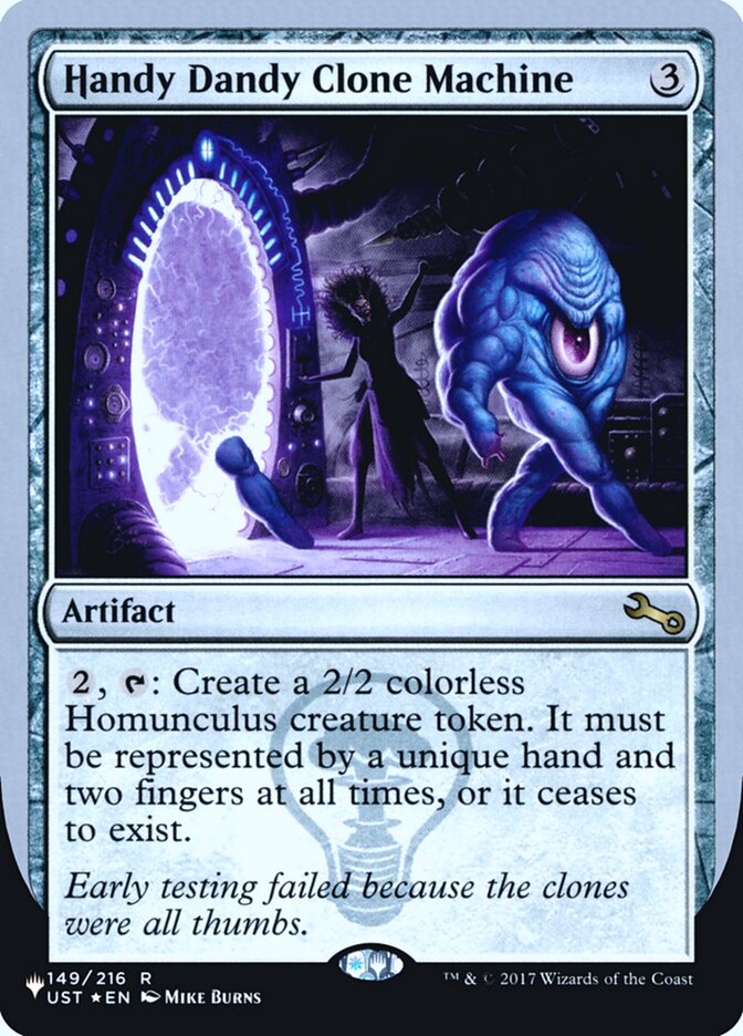 Handy Dandy Clone Machine (Unfinity Foil Edition) [The List] Magic: The Gathering