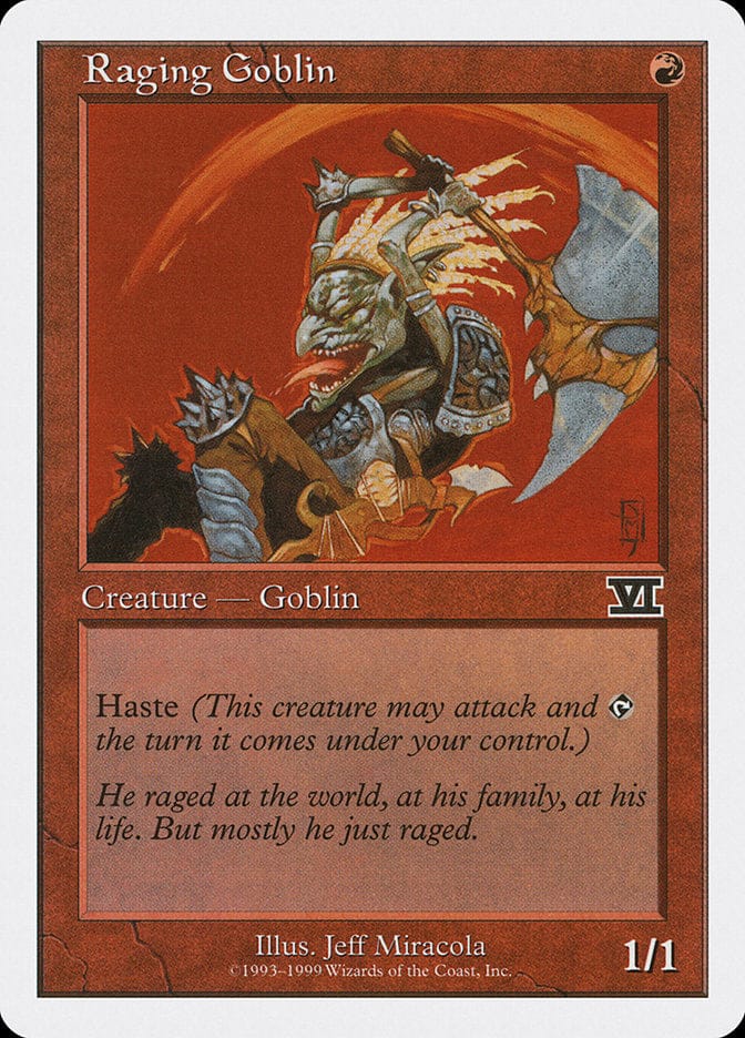 Raging Goblin [Battle Royale] Magic: The Gathering