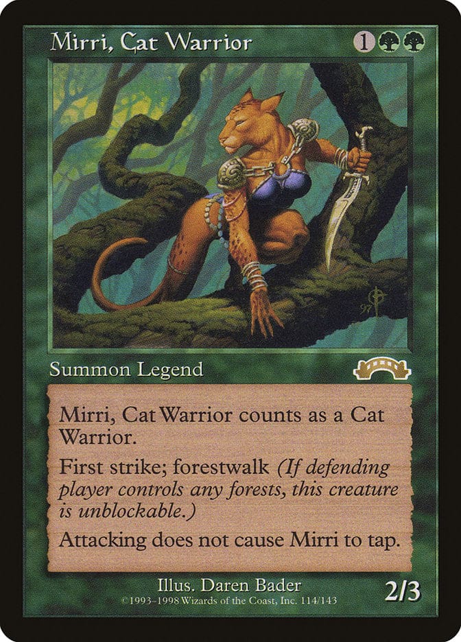 Mirri, Cat Warrior [Exodus] Magic: The Gathering