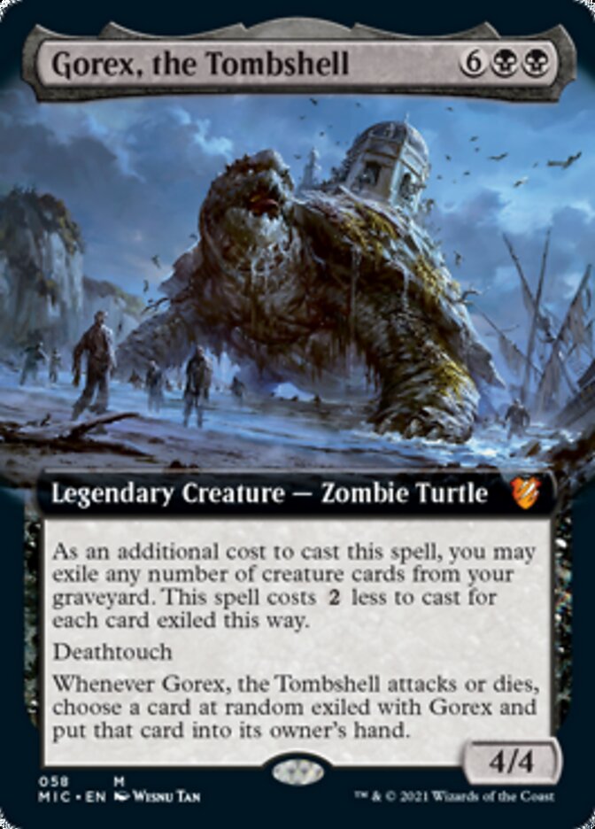 Gorex, the Tombshell (Extended Art) [Innistrad: Midnight Hunt Commander] Magic: The Gathering