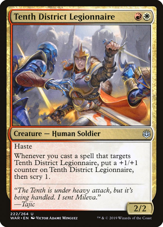 Tenth District Legionnaire [War of the Spark] Magic: The Gathering