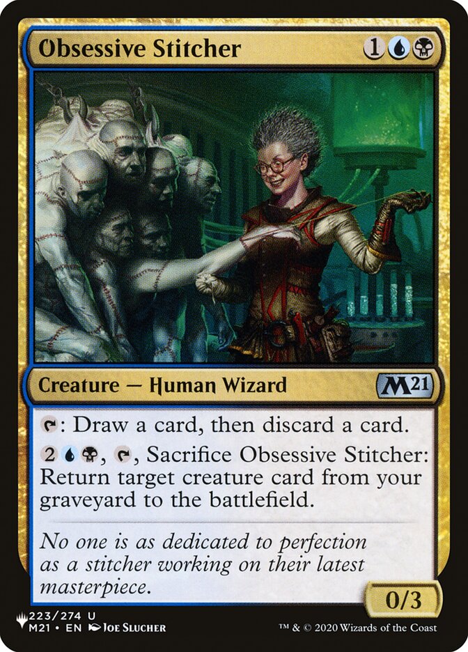 Obsessive Stitcher [The List] Magic: The Gathering