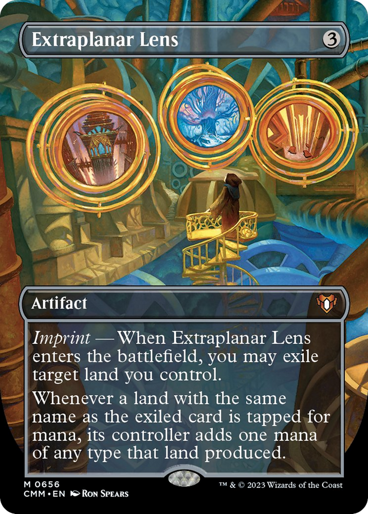 Extraplanar Lens (Borderless Alternate Art) [Commander Masters] Magic: The Gathering