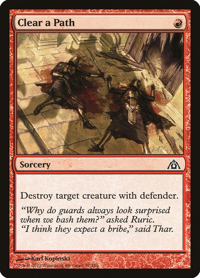 Clear a Path [Dragon's Maze] Magic: The Gathering
