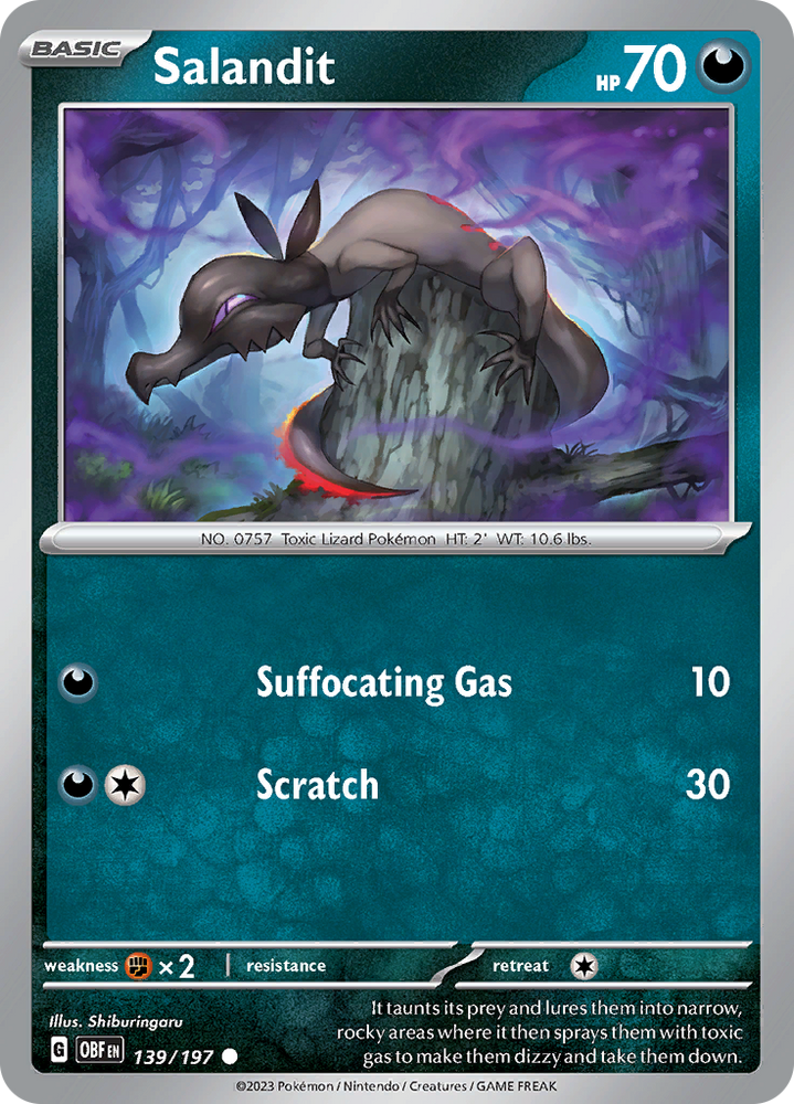 Salandit (139/197) [Scarlet & Violet: Obsidian Flames] Pokémon