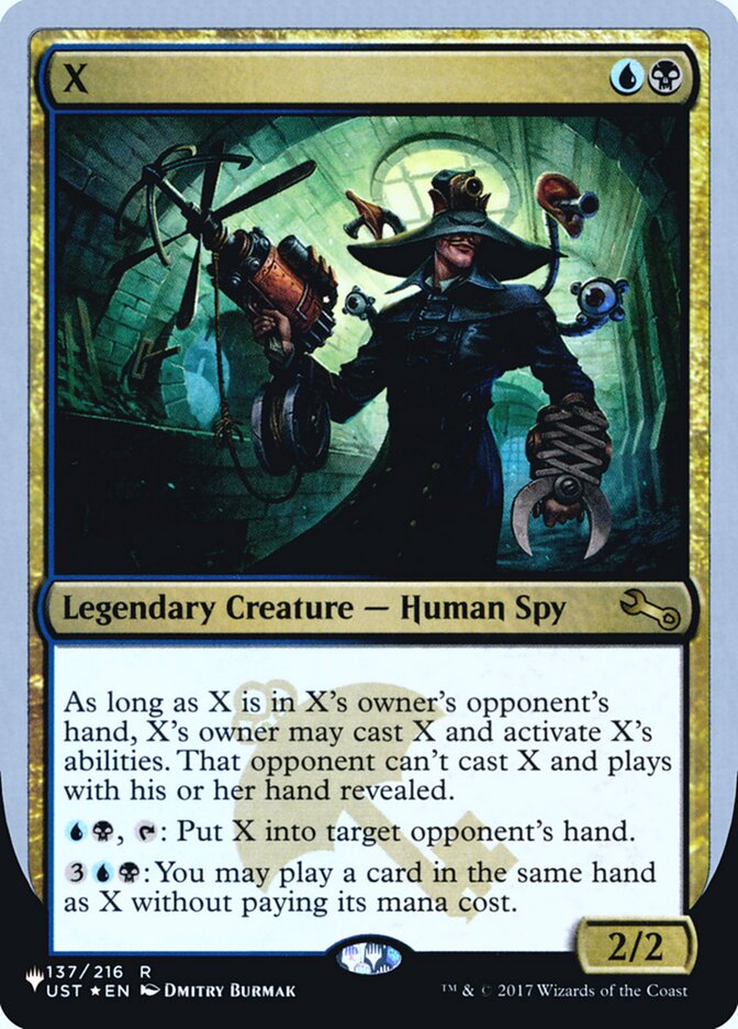 X (Unfinity Foil Edition) [The List] Magic: The Gathering