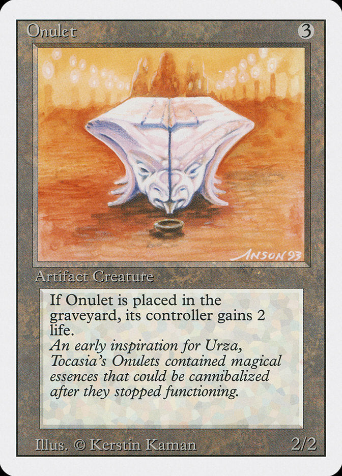 Onulet [Revised Edition] Magic: The Gathering