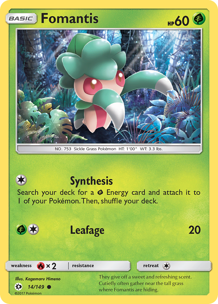 Fomantis (14/149) [Sun & Moon: Base Set] Pokémon