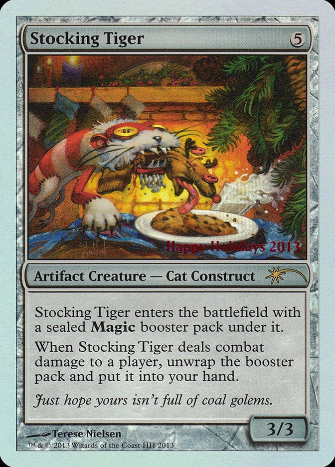 Stocking Tiger [Happy Holidays] Magic: The Gathering
