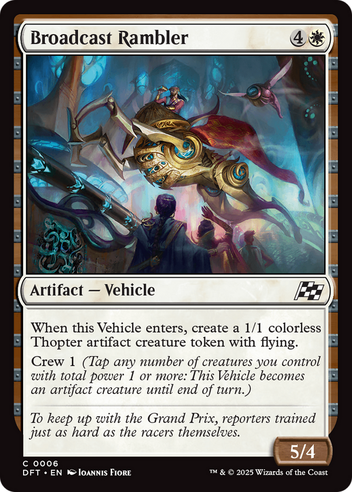Broadcast Rambler [Aetherdrift] Magic: The Gathering
