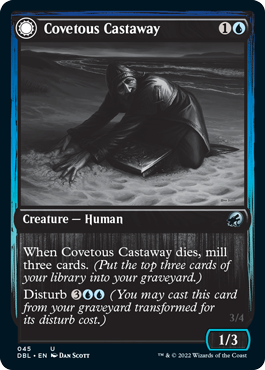 Covetous Castaway // Ghostly Castigator [Innistrad: Double Feature] Magic: The Gathering