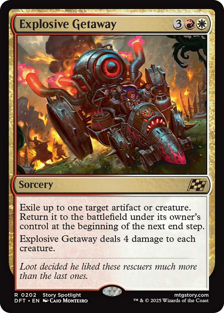 Explosive Getaway [Aetherdrift] Magic: The Gathering