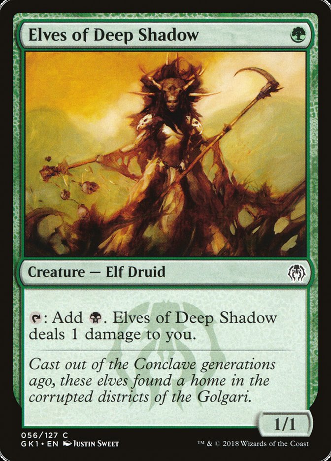 Elves of Deep Shadow [Guilds of Ravnica Guild Kit] Magic: The Gathering