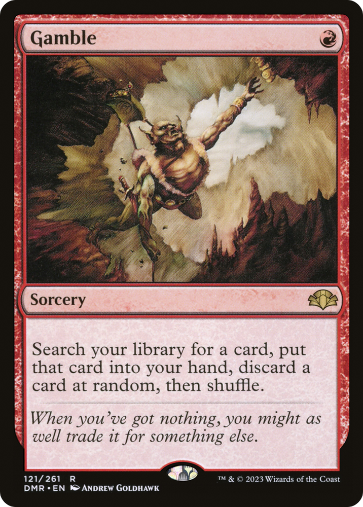 Gamble [Dominaria Remastered] Magic: The Gathering