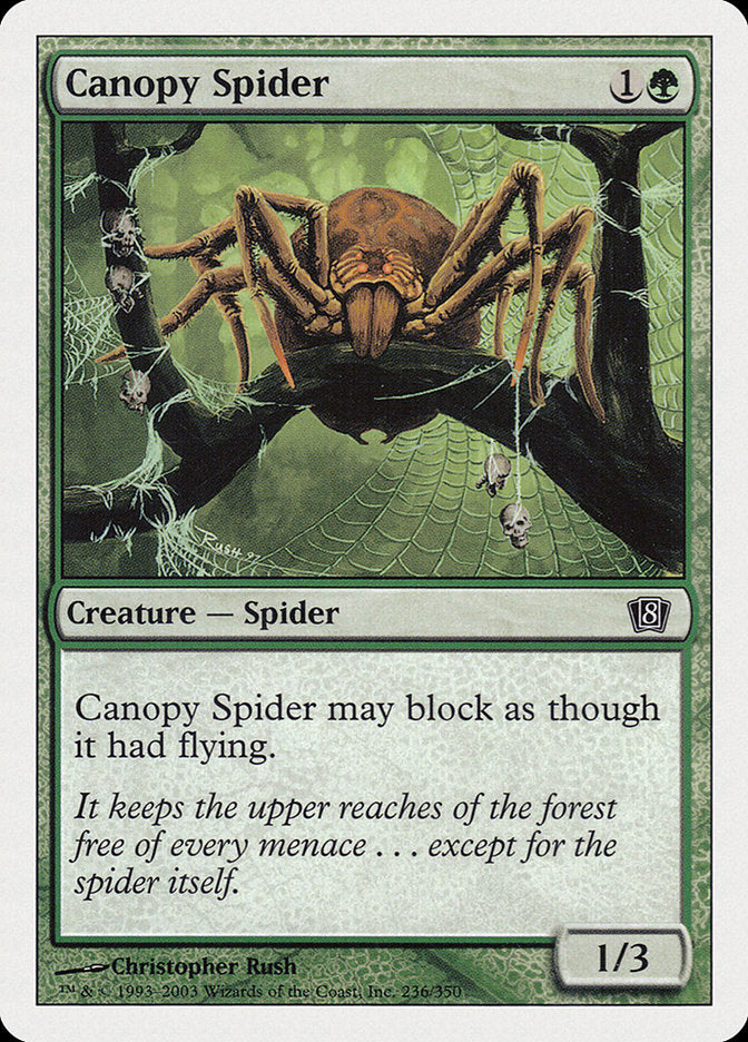 Canopy Spider [Eighth Edition] Magic: The Gathering