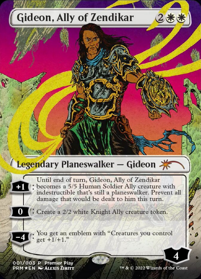 Gideon, Ally of Zendikar (Borderless) [Regional Championship Qualifiers 2022] Magic: The Gathering