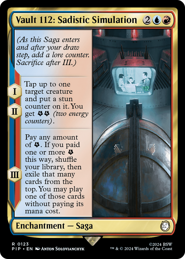 Vault 112: Sadistic Simulation [Fallout] Magic: The Gathering