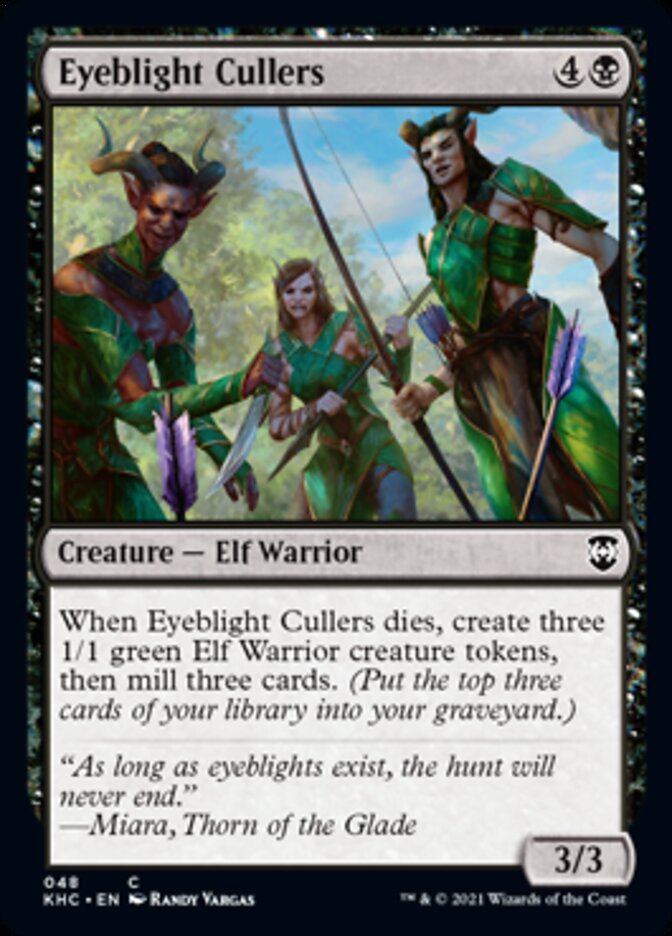 Eyeblight Cullers [Kaldheim Commander] Magic: The Gathering