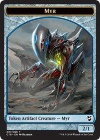 Myr (007) // Thopter (008) Double-Sided Token [Commander 2018 Tokens] Magic: The Gathering