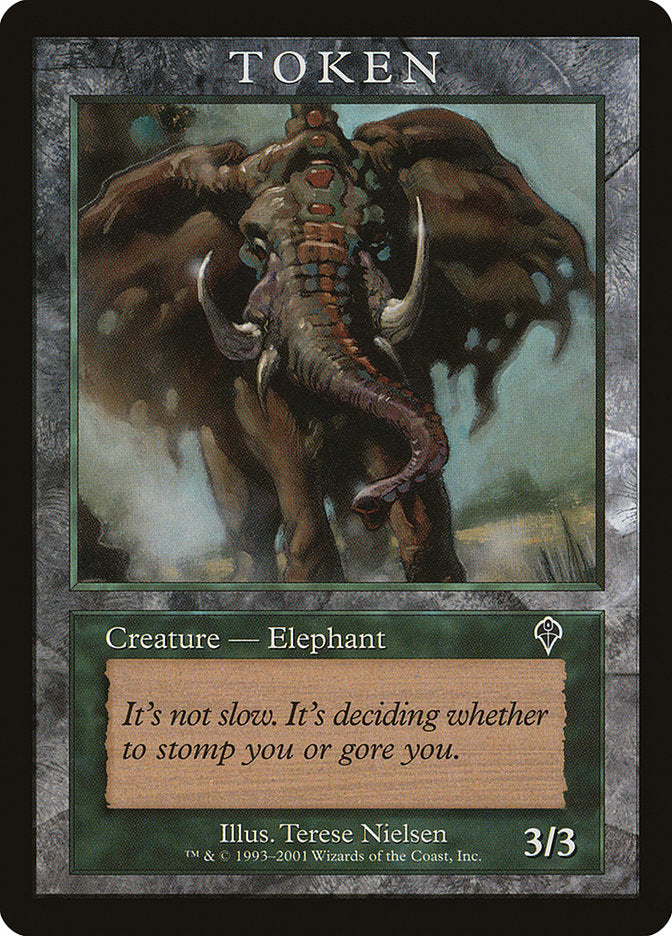 Elephant Token [Magic Player Rewards 2001] Magic: The Gathering