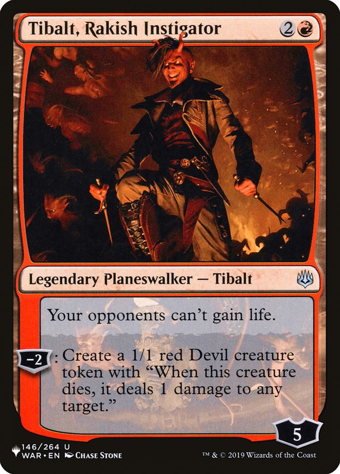 Tibalt, Rakish Instigator [The List] Magic: The Gathering