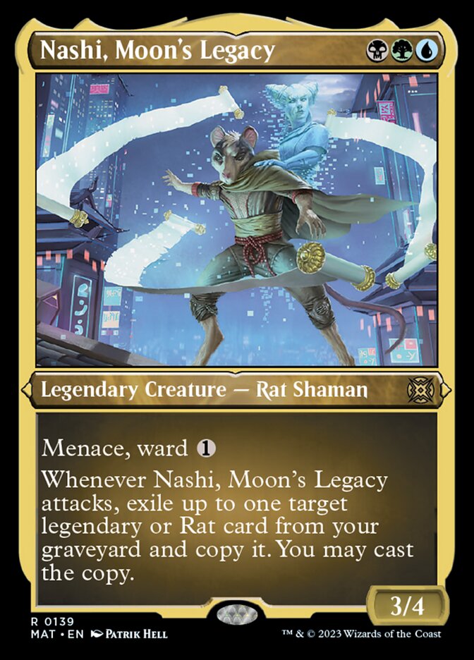 Nashi, Moon's Legacy (Foil Etched) [March of the Machine: The Aftermath] Magic: The Gathering