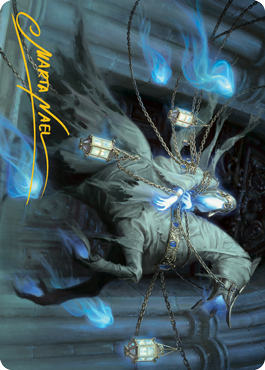 Patrician Geist Art Card (Gold-Stamped Signature) [Innistrad: Midnight Hunt Art Series] Magic: The Gathering