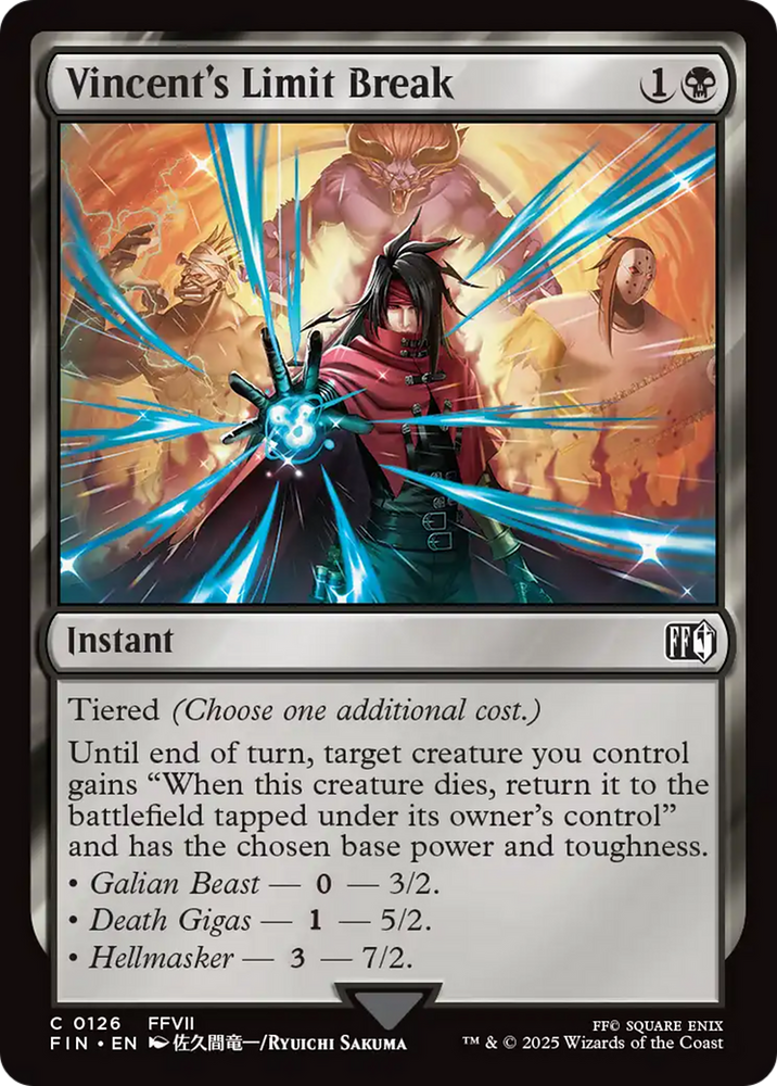 Vincent's Limit Break [FINAL FANTASY] Magic: The Gathering